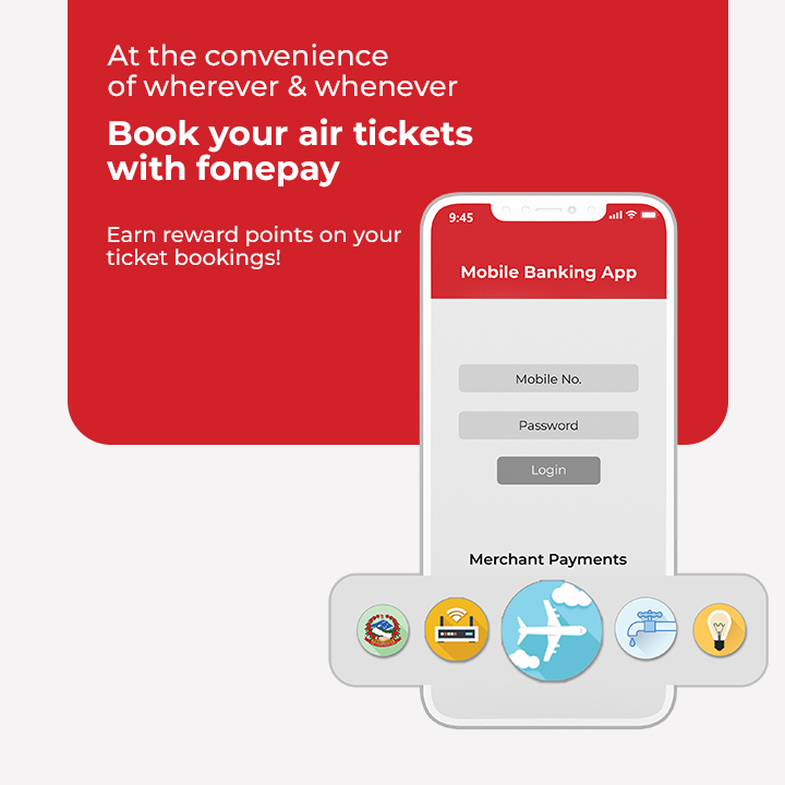 Book Your air tickets with Fonepay